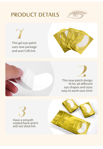 Patchs Hydrogel Colorés pour les Yeux – Coussinets en Gel pour Extensions de Cils – Outil de Soin Esthétique - Product Image 3