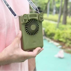 HADATA F66 Waist <b>Neck</b> <b>Fan</b> 9600mAh Rechargeable Wearable Portable Cooler Green Black - Product Image 2
