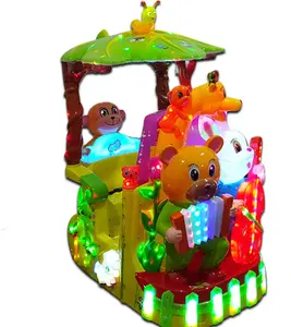 アミューズメントプラスチックアニマルパラダイスキディライドeletronickids swing kiddie rides for children mall