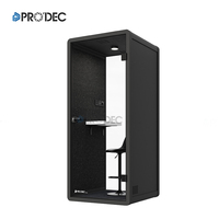 Cabine de bureau modulaire insonorisée pour réunions et appels téléphoniques, espace de concentration silencieux