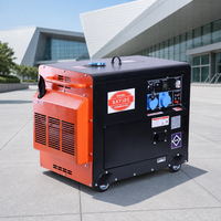 Groupe électrogène diesel silencieux à capot silencieux 6KVA 8KVA 9KVA 10KVA 12KVA 50Hz 60Hz monophasé triphasé pour usage d'urgence