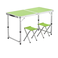 Table et chaises pliantes en aluminium et MDF de 180 cm (6 pieds) pour événements, usage extérieur ou intérieur, pour mobilier de jardin - Vente en gros