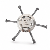 Roue à fil d'acier pour désherbeur, accessoire de rechange pour tondeuse à batterie au lithium, outil de jardinage de 150 mm (6 pouces)
