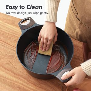 Smartpan Marmite en céramique antiadhésive de haute qualité avec couvercle Marmite à pâtes saine non toxique <span class=keywords><strong>sans</strong></span> <span class=keywords><strong>PFOA</strong></span> PFAS <span class=keywords><strong>PTFE</strong></span> - Product Image 4