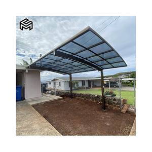 Abri de voiture en aluminium à pente simple imperméable au soleil, <span class=keywords><strong>abris</strong></span> de stationnement pour voitures - Product Image 4