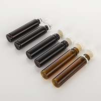 Bouteille de complément alimentaire en PET brun sans BPA, personnalisable, 25 ml, 30 ml, flacon de médicament en plastique pour capsules de vitamines, emballage avec bouchon inviolable