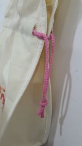 Custom Wholesale Canvas Bag Tote Drawstring Bag With Handle Canvas Rope String - Product Image 5