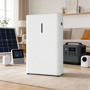 Système de stockage d'énergie solaire hybride pour la maison, batterie au lithium 15 kWh, système d'alimentation de secours - Product Image 6