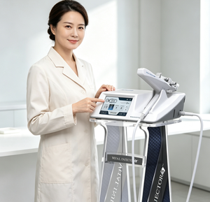 Pistolet de mésothérapie sous vide multi-aiguilles Vital Injector 3, 5 niveaux de vitesse réglables, écran tactile, anti-âge et raffermissant pour le visage - Product Image 1
