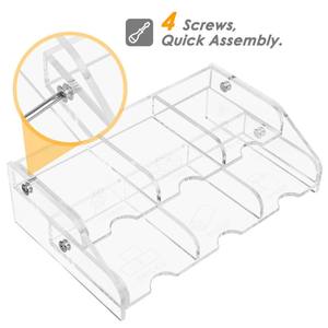 Support de <span class=keywords><strong>rangement</strong></span> pour cartes en acrylique à 2 niveaux, organisateur de cartes de ressources pour le jeu de société Catan Settlers - Product Image 2