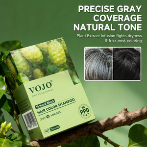 Shampoo colorant pour <span class=keywords><strong>cheveux</strong></span> en sachet de 30 ml * 10, marque privée OEM, fruit de noni, sans ammoniaque, sans PPD, pour une couverture 100% des <span class=keywords><strong>cheveux</strong></span> gris - Product Image 1