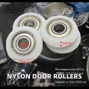 Cam kapılar için Modern naylon sürgülü silindirler çelik plastik kapı silindirleri Al Por Mayor Modern kapı silindirleri Modern sürgülü cam - Product Image 6