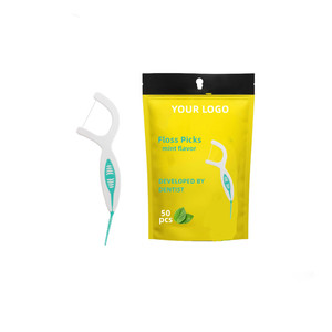 <span class=keywords><strong>Fil</strong></span> <span class=keywords><strong>dentaire</strong></span> 2-en-1 avec brosse interdentaire, bâtonnets de <span class=keywords><strong>fil</strong></span> <span class=keywords><strong>dentaire</strong></span> double tête saveur menthe <span class=keywords><strong>pour</strong></span> un nettoyage en profondeur des dents - Product Image 4
