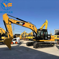 Excavatrice d'occasion Cat 323DL abordable, système fonctionnel complet pour les travaux de remise en état des terres agricoles