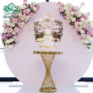 Hot Sale Marmor Metall Edelstahl Blumen ständer Pergola für Geburtstags feier Hochzeits veranstaltungen Hotel Bankett