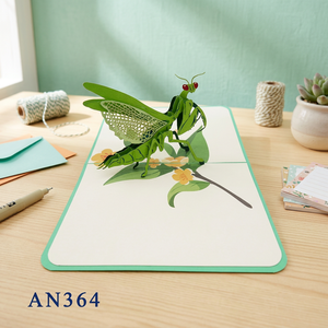 Meilleure Vente : Carte Pop-up 3D Personnalisée Découpée au Laser, Mantis, Artisanat en Papier Animal Fait Main, Décoration d'Intérieur, Journée de la Terre, Remise de Diplôme, Thanksgiving - Product Image 5