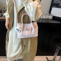Sac fourre-tout en PU pour femme, style coréen, tendance printemps-été, avec fermoir magnétique, résistant aux plis, en polyester
