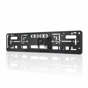 OEM xe giấy phép tấm khung màu đen số tấm chủ EU tiêu chuẩn giấy phép tấm khung bìa chống ăn mòn CNC gia công - Product Image 1