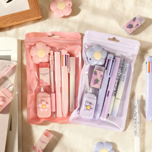 ชุดเครื่องเขียนพลาสติกข้ามพรมแดน 7 ชิ้น แพ็คเกจของขวัญ พิมพ์ลายดิจิทัล สำหรับนักเรียน กลับไปโรงเรียน อนุบาล รับปริญญา - Product Image 3