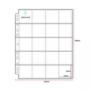 Werkseitig angepasste 20 Taschen mit großer Kapazität 2x2 Zoll Münzsammler buch <span class=keywords><strong>Flipchart</strong></span>-Alben - Product Image 1