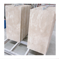 Dalle de carrelage en travertin blanc classique importée Beige Natur piscine extérieure moderne polie coupée à la taille 60*30cm hôtels de 1 an