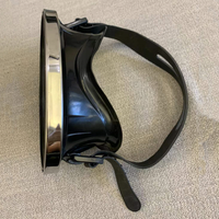 Lunettes de pêcheur de masque de plongée en verre trempé rond à lentille unique haute définition pour la natation de plongée et les lunettes de pêche