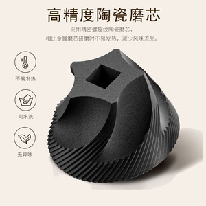 Molinillo de Café Manual Portátil, Mini, de Acero Inoxidable, con Núcleo de Cerámica Negra, para Uso en Casa y Oficina - Product Image 5