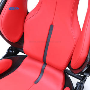 Asiento de Carreras Personalizado OEM en Fibra de Carbono Color Rojo para Ferrari F8 Tributo Spider con Cuero Nappa - Product Image 4