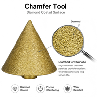 Fraise à chanfreiner professionnelle en diamant pour marbre, granit, carrelage céramique