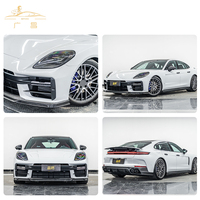 PINDUN Kit de carrosserie en fibre de carbone pour Porsche pour Panamera 976 Mise à niveau des pare-chocs de voiture en fibre de carbone sèche