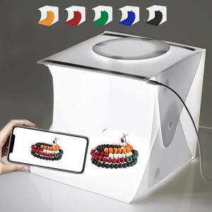 ฉากหลังขนาดเล็กแบบพกพาถ่ายภาพกล่องสตูดิโอถ่ายภาพกล่องไฟถ่ายภาพ24เซนติเมตร - Product Image 1