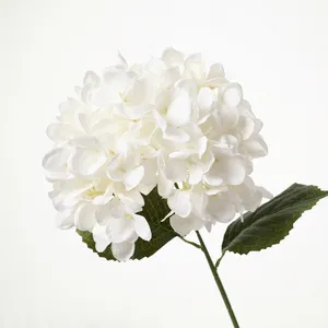 Grote Kop Witte Hortensia Bloem Vuller Voor Bruiloft Decor Kunstmatige Hortensia Zijde Bloemen Fillers Evenementen