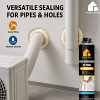 Mastic-colle en mousse de polyuréthane FeiDu'sHome pour l'étanchéité des joints des portes, des fenêtres et des trous de climatisation - Décoration intérieure