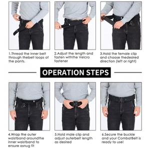 Ceinture tactique Artex de 2 pouces, boucle en métal à dégagement rapide, MOLLE, ceinture laser pour hommes, ceinture de combat camouflage, équipement tactique MOLLE - Product Image 3