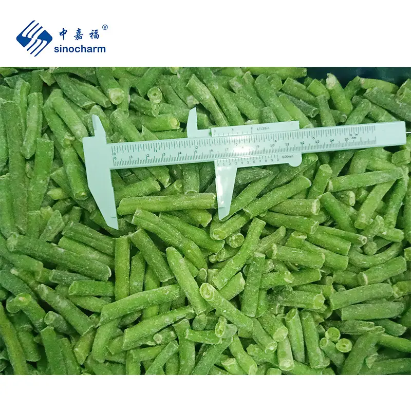Sinocharm BRC A Certificated 4-6cm Wholesale Price 10kg Bulk IQF Frozen Cut Green Bean