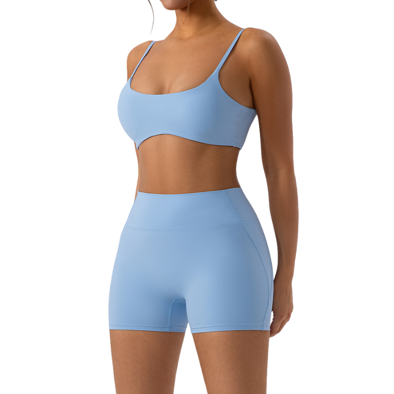 Light Blue Bra+Shorts