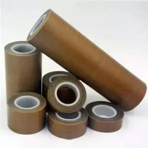 China Factory Custom Wholesale Waterproof Heat Resistant Adhesive Ptfe Tape Fiberglass Tape Ptfe Adhesive Tape