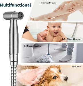 Ручной распылитель для биде 304 ванной комнаты из нержавеющей стали - Product Image 2