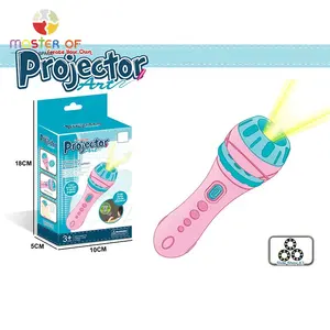 High Quality Educational Flashlight Plastic Projection Lamp Toy For Kids P10H018