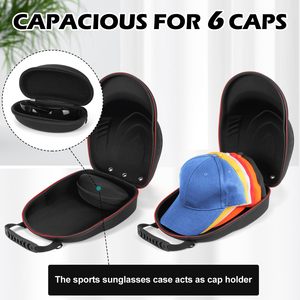 Sac de rangement personnalisé avec logo d'usine, résistant à l'usure pour l'extérieur, sac de rangement pour chapeaux avec fermeture éclair, sac de rangement pour lunettes de soleil, sac à chapeaux en EVA - Product Image 5