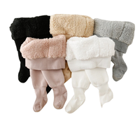 Collants en velours épais et chauds pour enfants, collants doublés de polaire, antibactériens, respirants, leggings d'hiver pour bébé par temps froid