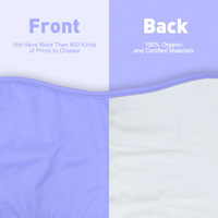 Famicheer BSCI Compresse de coton pour huile de ricin, enveloppes réutilisables pour les mains