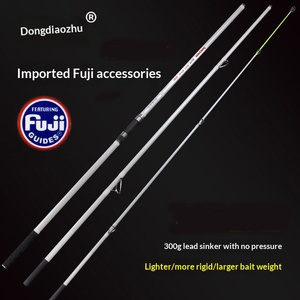 Caña de <span class=keywords><strong>Surfcasting</strong></span> de 4.2m/4.5m de Fibra de Carbono con Anillas Fuji para Pesca de Pescada en Competición, Equipo de Fondo de Alta Resistencia - Product Image 4