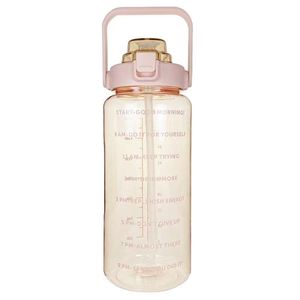 <b>Large</b> Capacity Plastic Sports Water Bottle 2000Ml With Straw Reusable Portable For Outdoor Use - Product Image 5