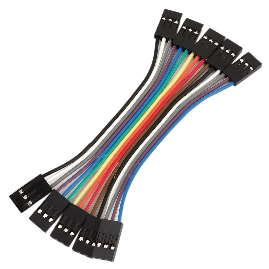 Çok renkli Dupont tel 40pin erkek kadın 20Cm Breadboard Arduino projeleri ile uyumlu aktarma kabloları şerit kablolar kiti