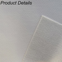 Rouleau de toile de coton mat imperméable à l'eau Art imprimable 280gsm toile imprimée toile tendue pour l'impression à jet d'encre