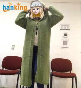 Ehanking Nouveau <span class=keywords><strong>cardigan</strong></span> à <span class=keywords><strong>capuche</strong></span> boutonné à l'avant pour femmes <span class=keywords><strong>Cardigan</strong></span> décontracté à manches longues pour l'automne et l'hiver - Product Image 6