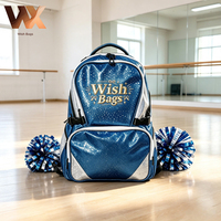 Sac à dos scolaire personnalisé en gros pour étudiants, brillant et scintillant, sac à dos décontracté d'extérieur pour adolescentes, équipes de danse et de cheerleading