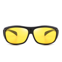 Gafas de Sol de Visión Nocturna Antideslumbrantes de Alta Definición para Conducir, se Adaptan a las Gafas Graduadas