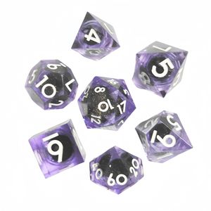 Juego de dados de resina estilo arena líquida afilada para manualidades personalizadas DND RPG juego de escritorio creativo dados de dragón y mazmorra - Product Image 6